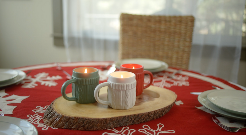Coffee & Cream Sweater Mug Candle