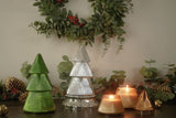 Stackable Mercury Glass Tree Candle